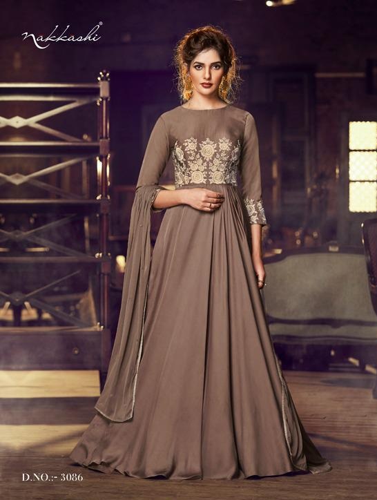 Nakkashi Present Designer Gown Collection at Wholesale rate