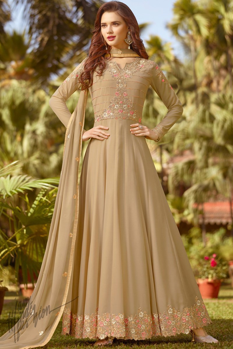 Rama Raji Fox Georgette Long Partywear Salwar Suit Collection