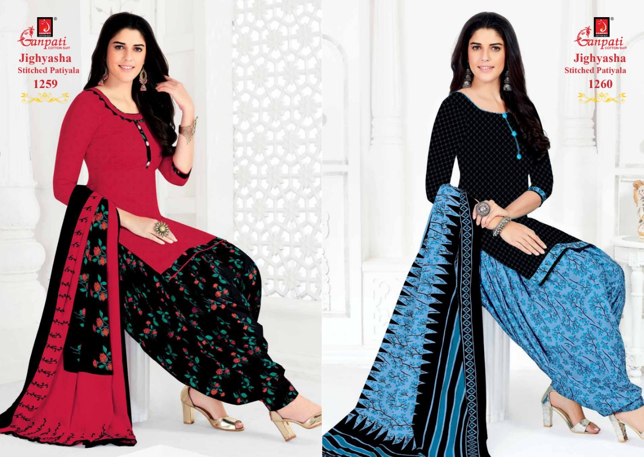 ganpati cotton suit stitched wholesale
