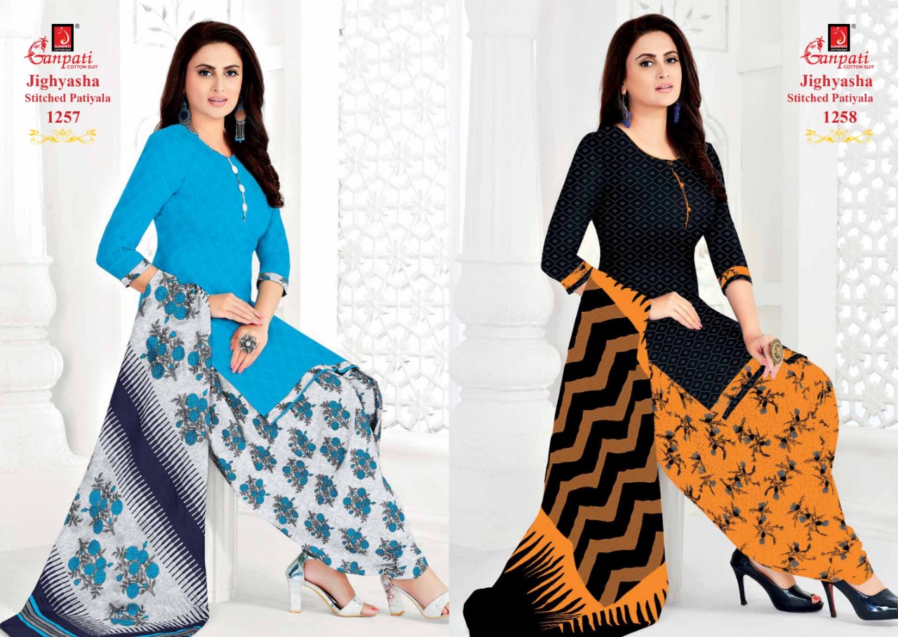 ganpati cotton suit stitched wholesale