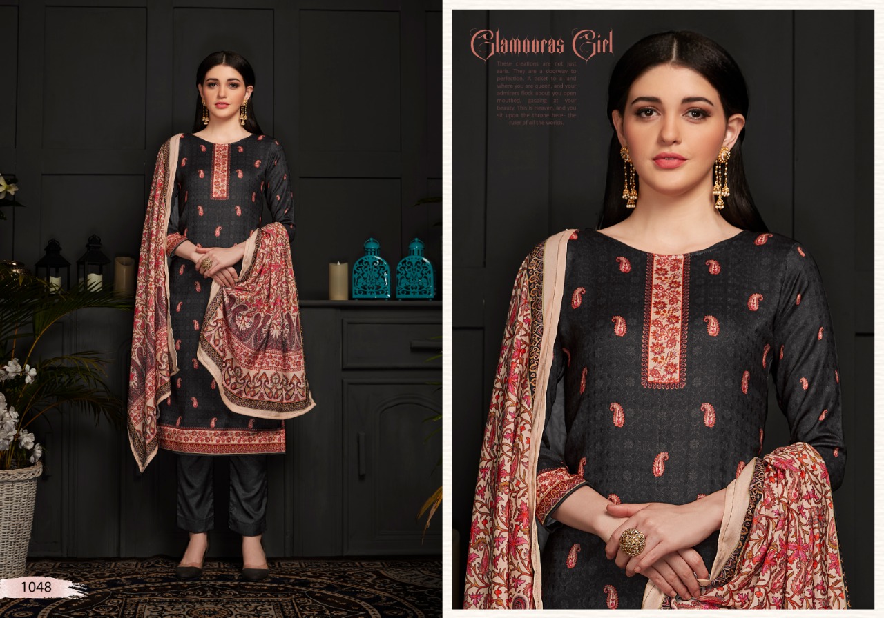 Bipson Shaneel 1045-1048 Stylish Pashmina Digital Print Salwar Suit Catalog at Wholesale rate
