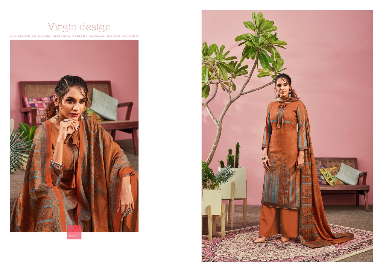 Zulfat Designer Suits Winter Fantasy Vol 2 Pure Pashmina Digital Print Salwar Suit Catalog at Wholesale rate