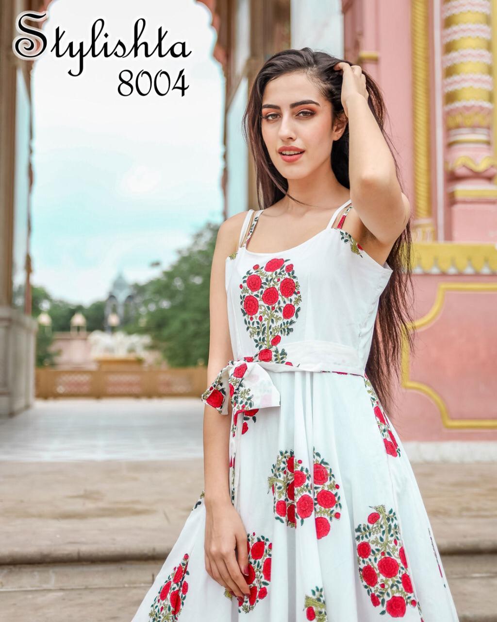 Stylishta Stylishta Vol  8 Stylish Maslin Digital Printed Kurti Catalog at Wholesale rate 