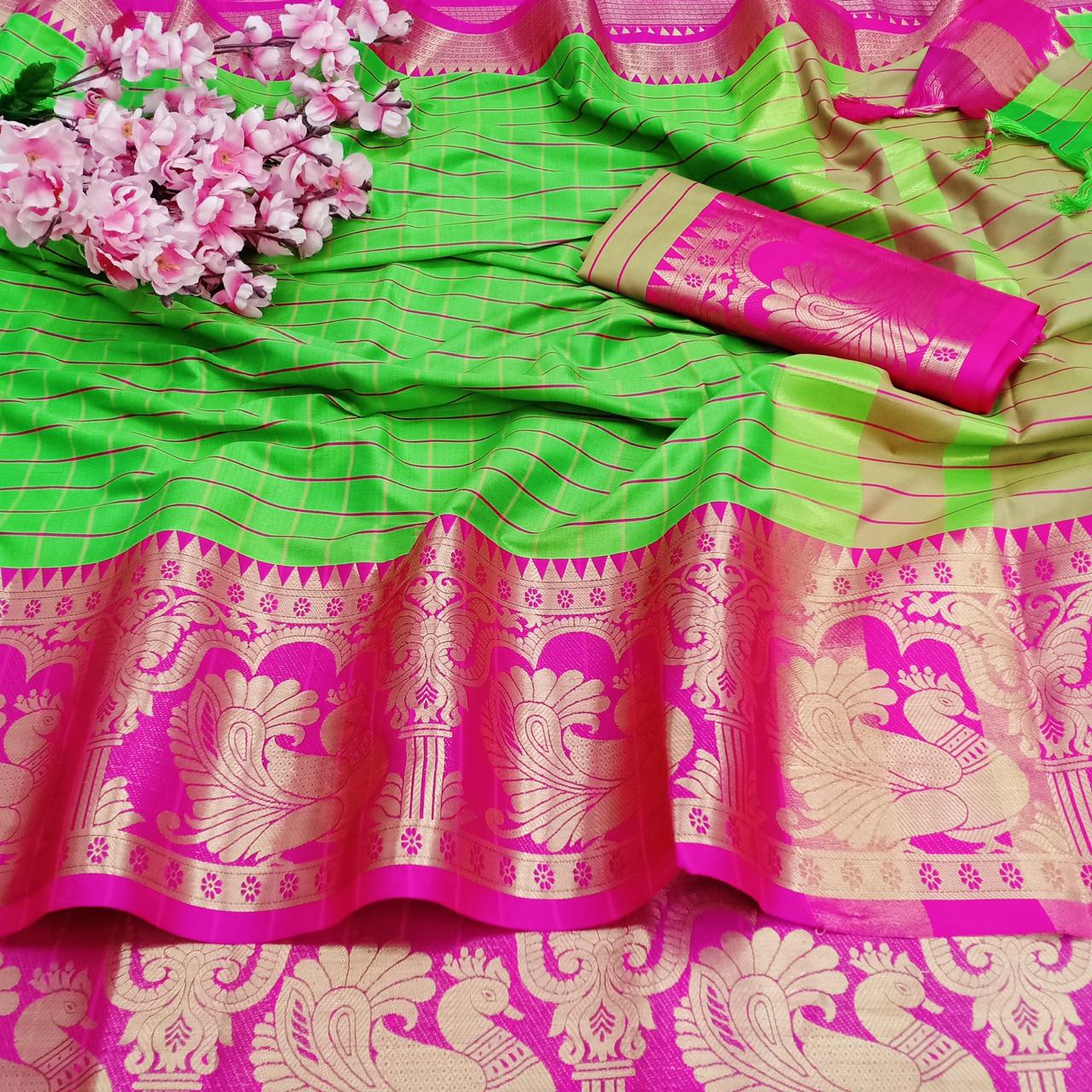 Mayuri MB - 3102 Designer Pure Mercerised Cotton Silk Saree Catalog at Wholesale rate 