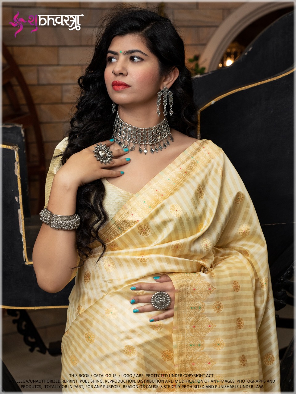 Shubh Vastra Rajwadi Vol 3 Designer Banarasi Silk  Rajwar Style  Saree Catalog at Wholesale rate 