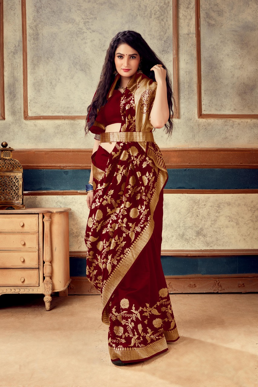 Thankar Ngs243   Designer  Banarasi Weaving Soft Silk saree Catalog at Wholesale rate 