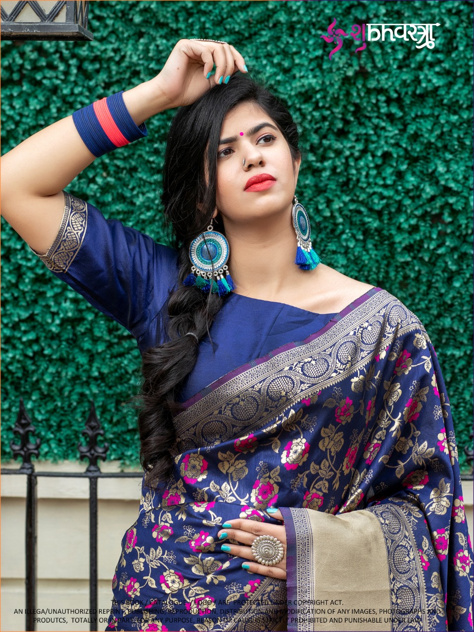 Shubh Vastra Royal Vol 1  Designer Banarsi Silk Wedding Wear Saree Catalog at Wholesale rate 