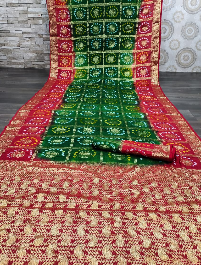 Shivani Sahi Stylish Gharchola Silk Zari Checks Festive Wear Saree  Catalog at Wholesale rate 