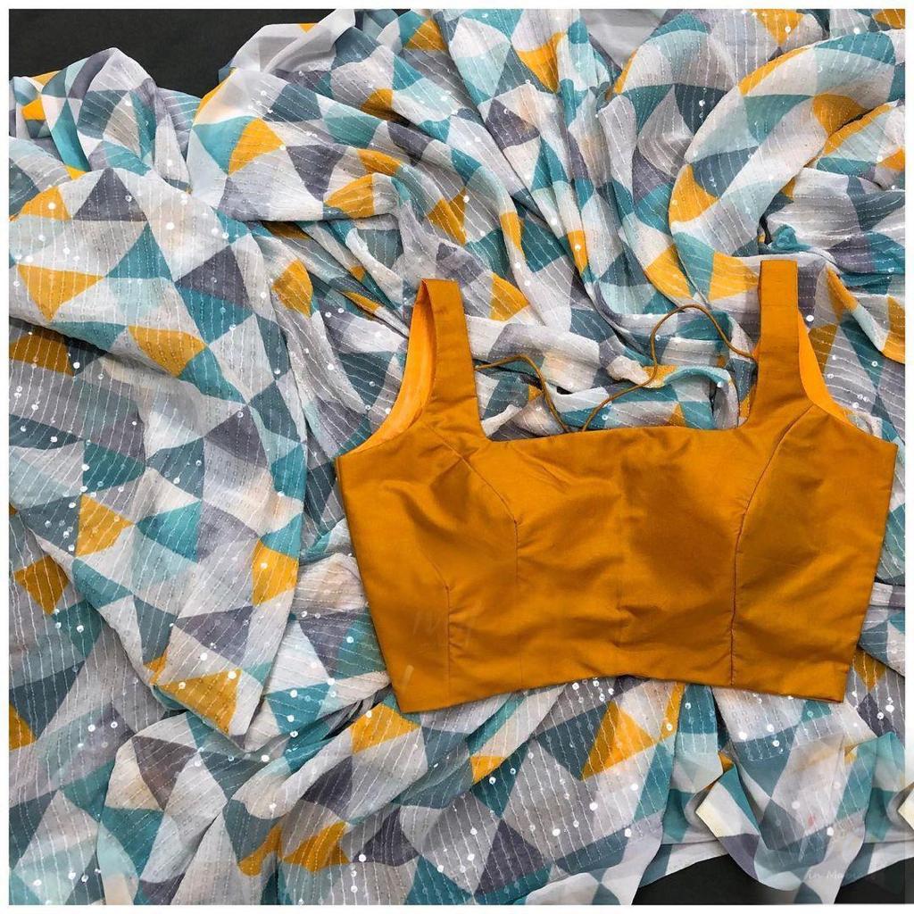 Thankar Code Df Nexa 2 Designer Party Wear 60 Gram Georgette With Digital Print With Sequence Work Catalog Saree At Wholesales Rare