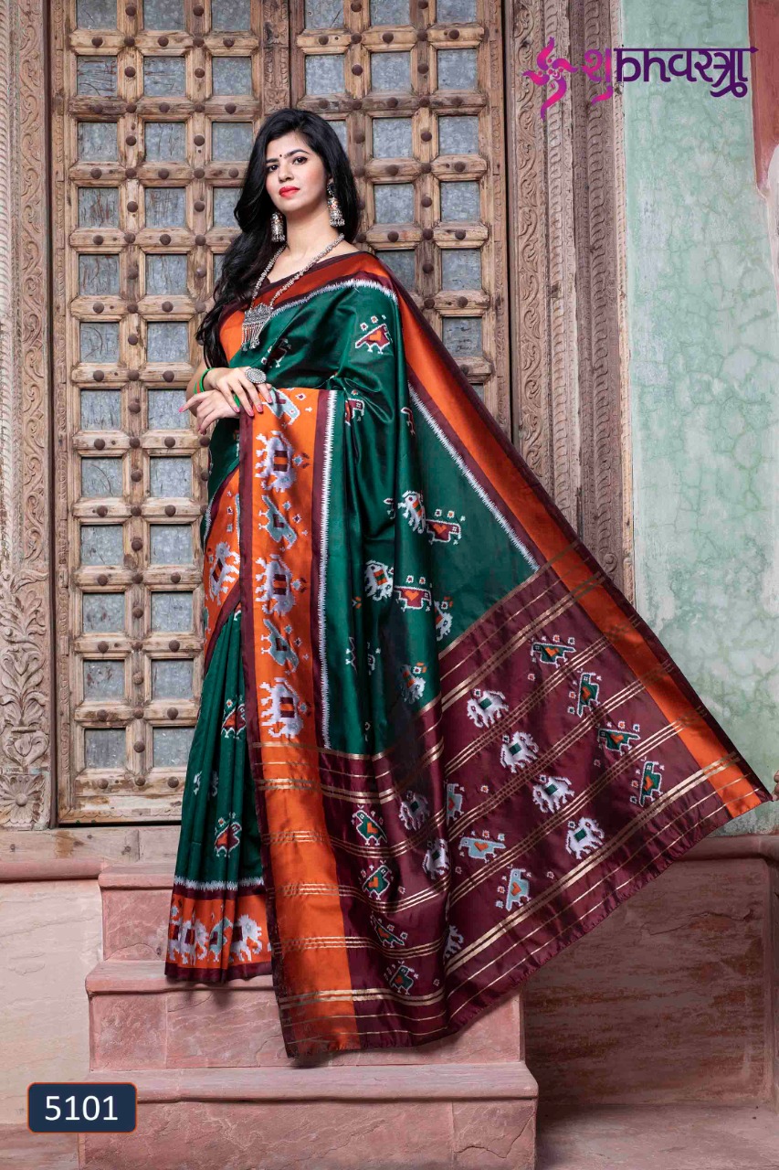 Shubhkala Patola Presents Exclusive Designer Patola Silk Saree At Wholesale Rate