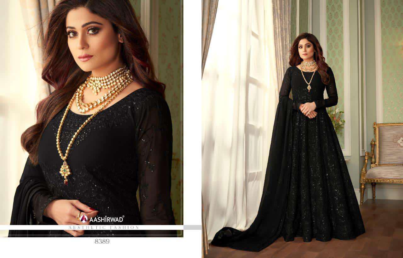Awesome Partywear Embroidery With Stone Work Gown At Wholesale Rate
