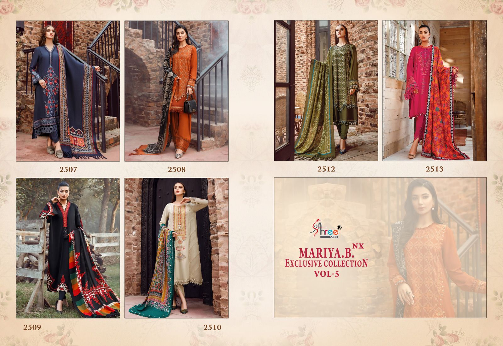 MARIA B EXCLUSIVE COLLECTION VOL-05 NX PURE HEAVY REYON COTTON WITH HEAVY KASMIRI SELF EMBROIDERY 