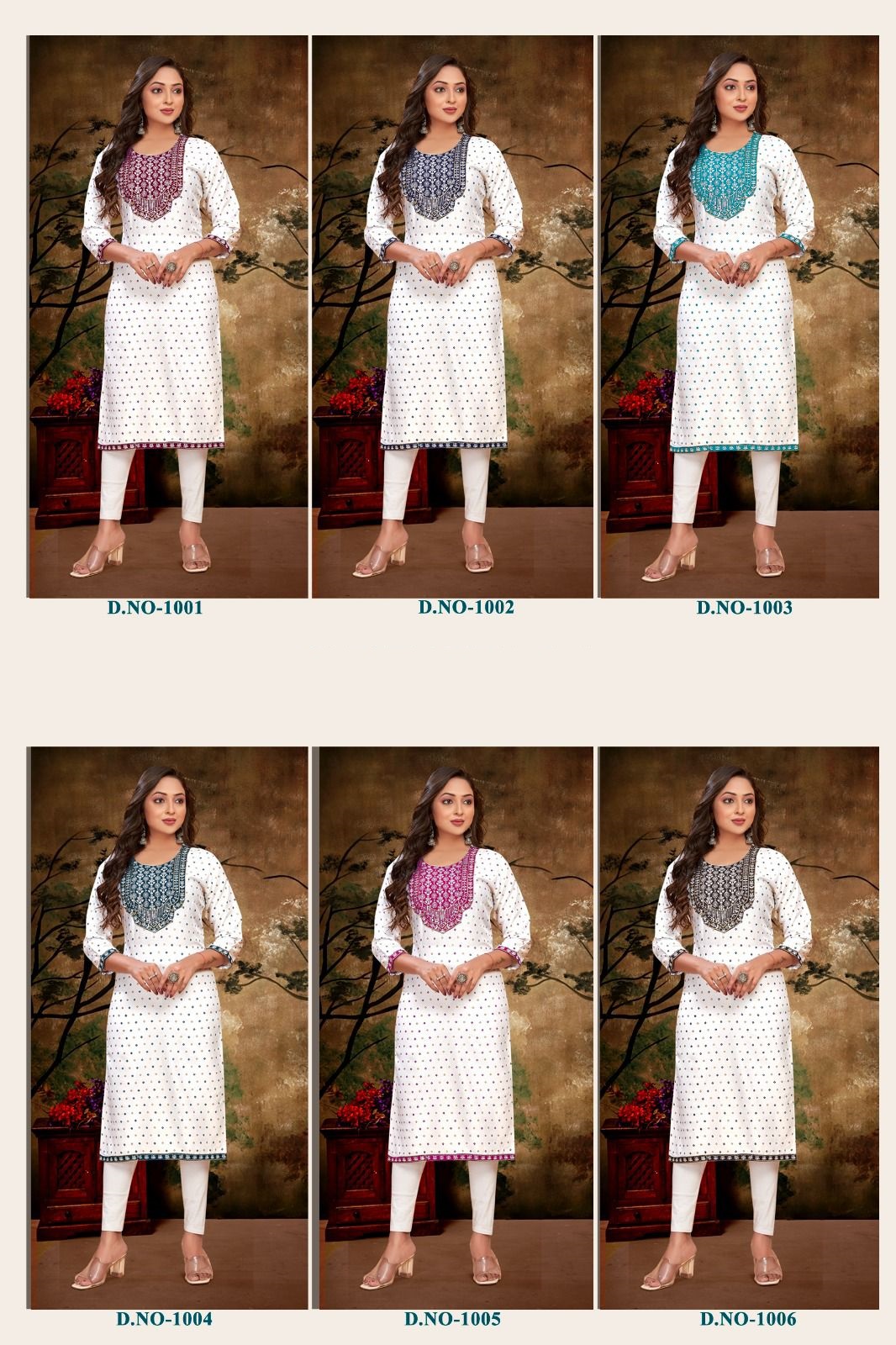 Ready made ladies Heavy Rayon with Embroidery & sequence work kurti