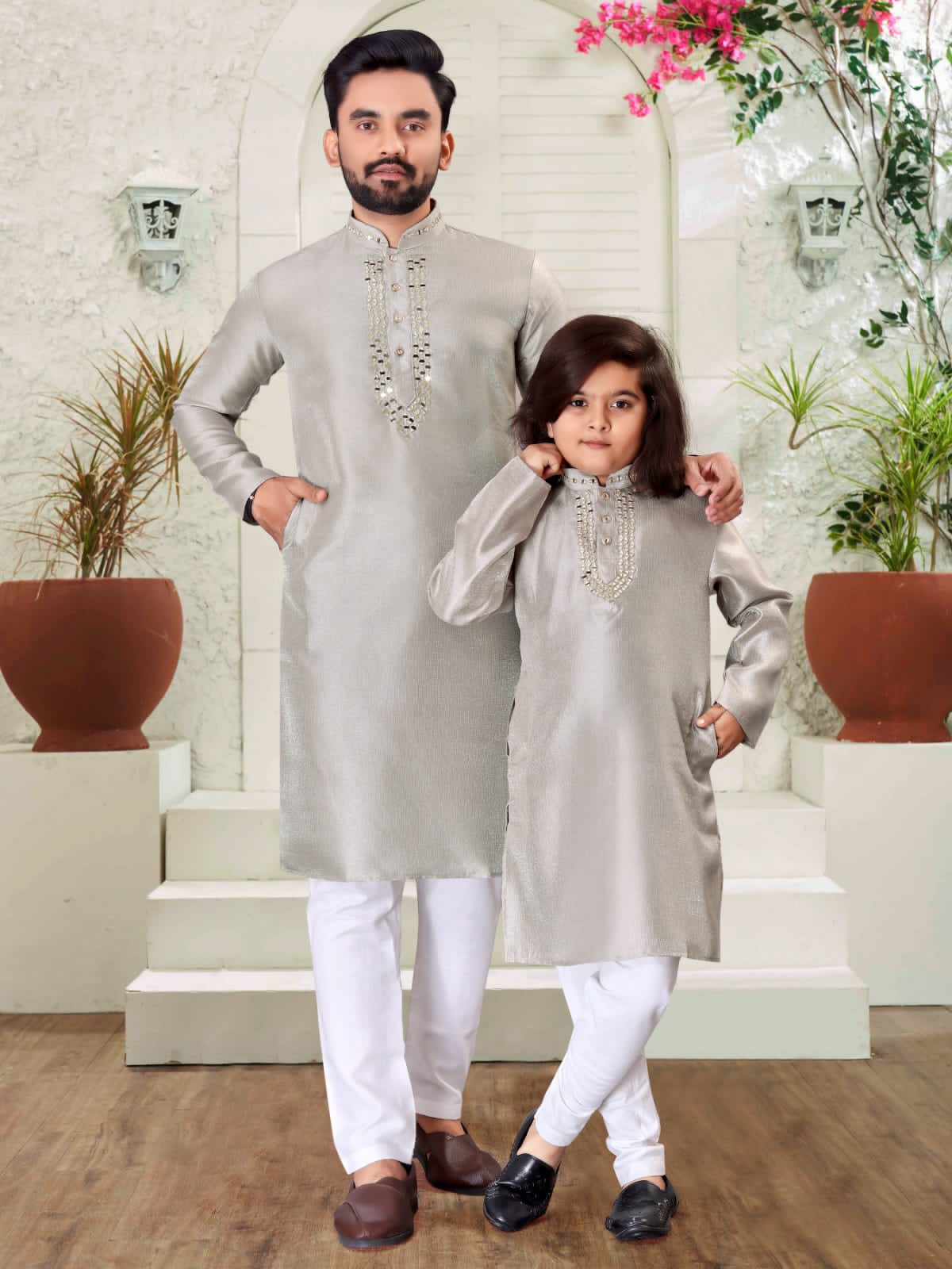 Heavy Silk and Festival Special Kurt Payjama Set and Combo Kids Mens Collection