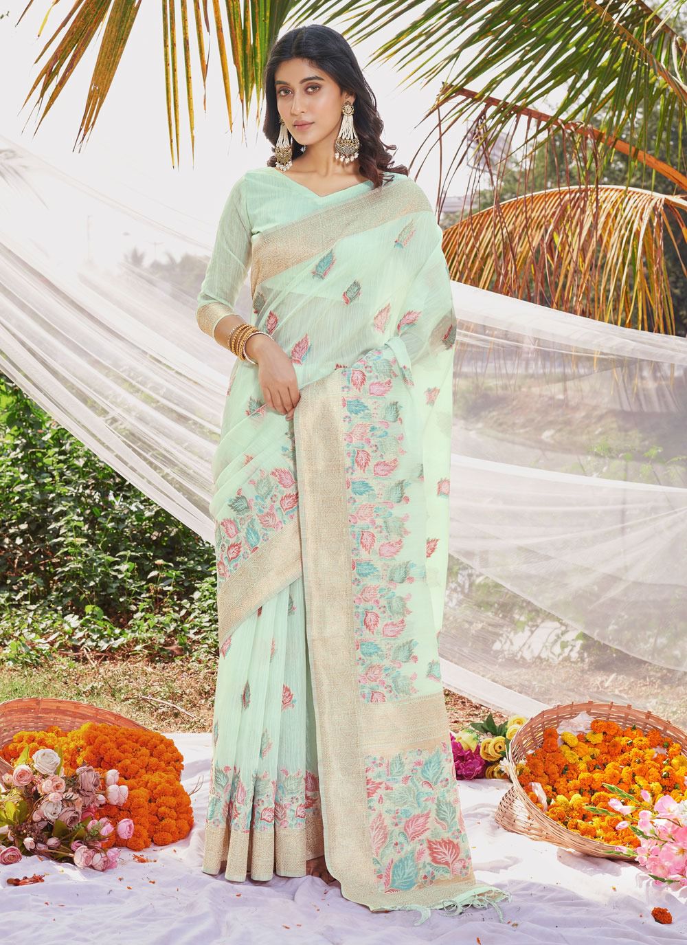 Too Pretty and Beautiful Pure Bandhej Cotton Saree for Online Sale
