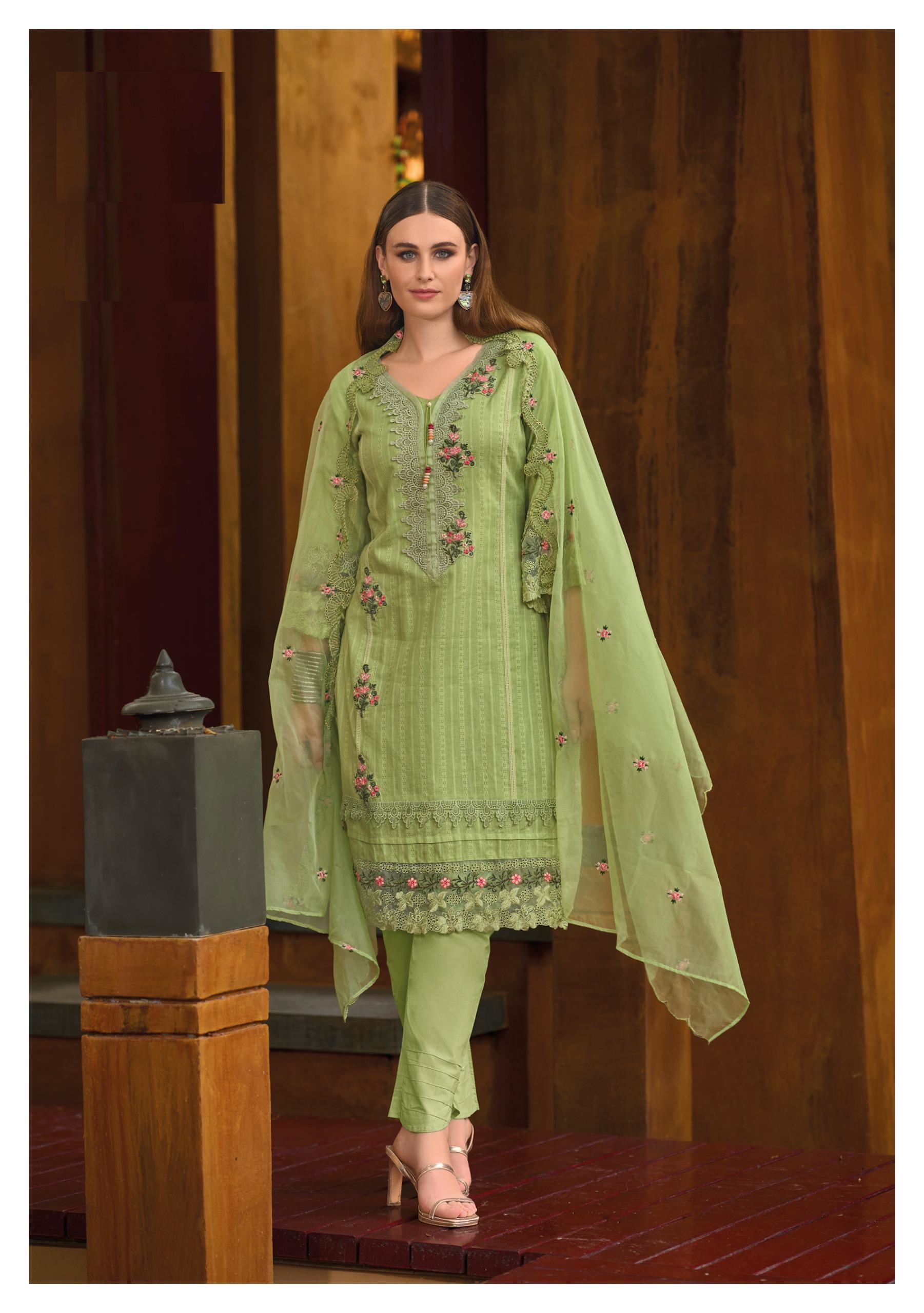 Fancy wear Premium summer Pakistani cotton collection kurti set for women online sale