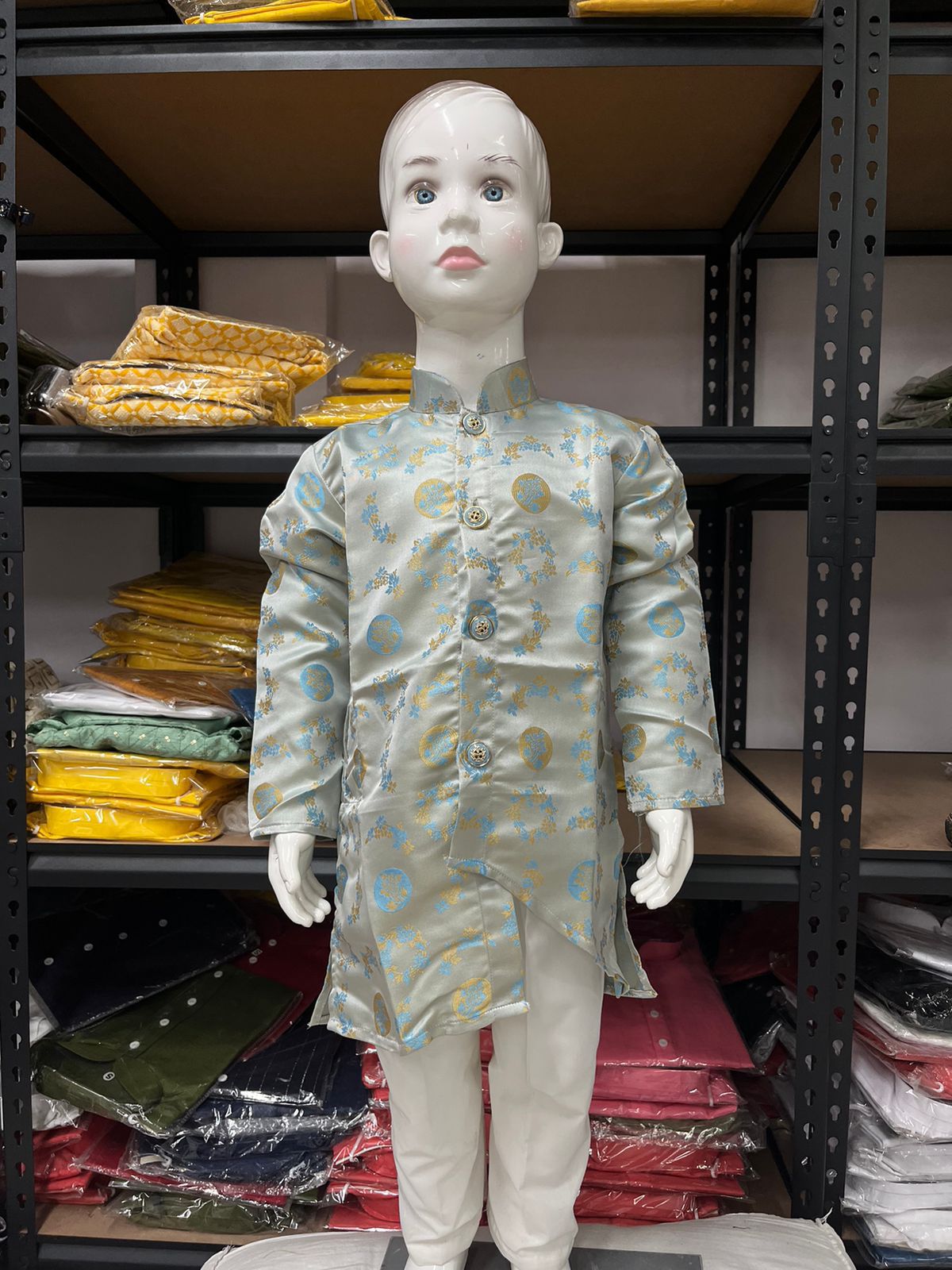 New Designer Jacquard kurta pajama for kids online sale
