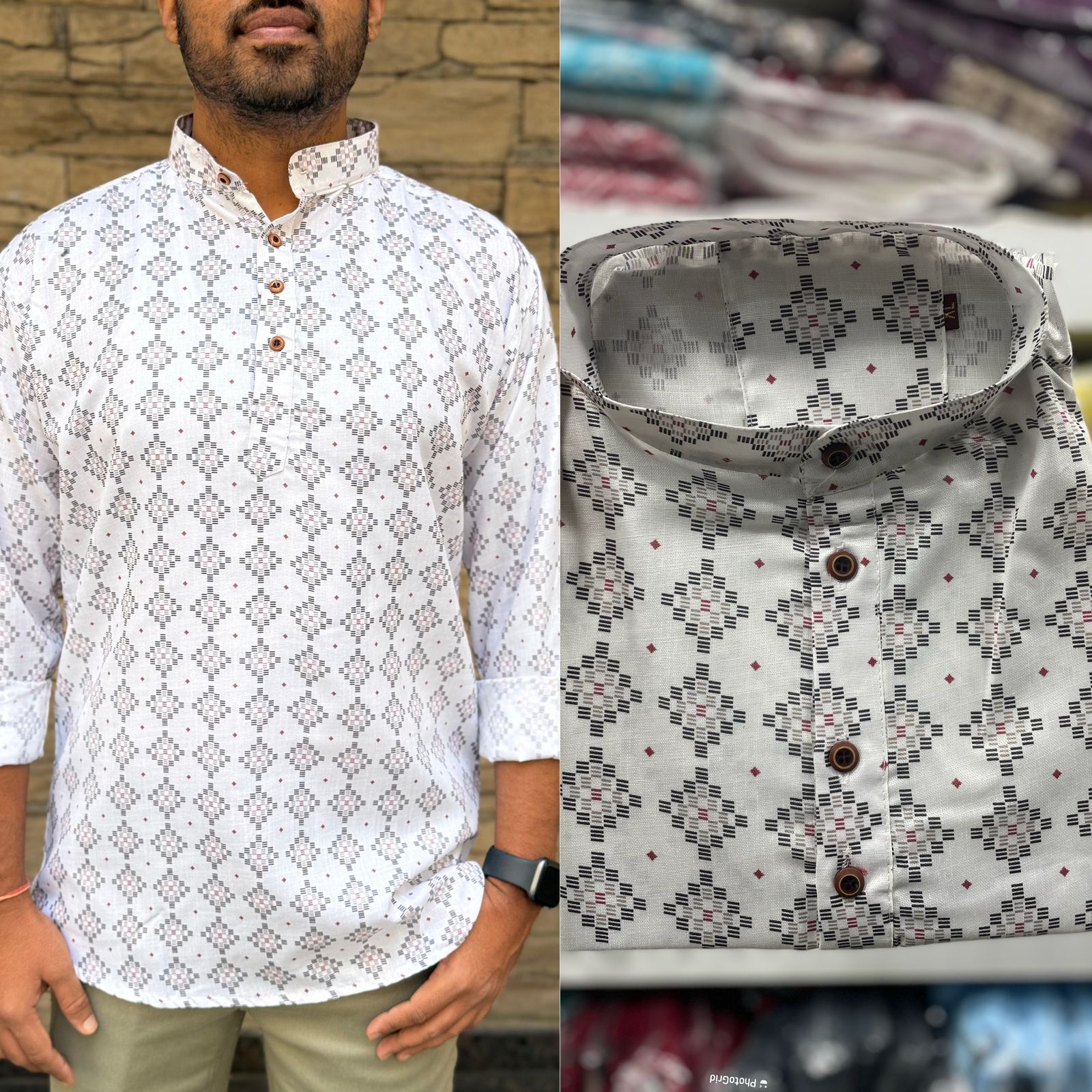 Print Collection Full Sleeves Short length Kurta