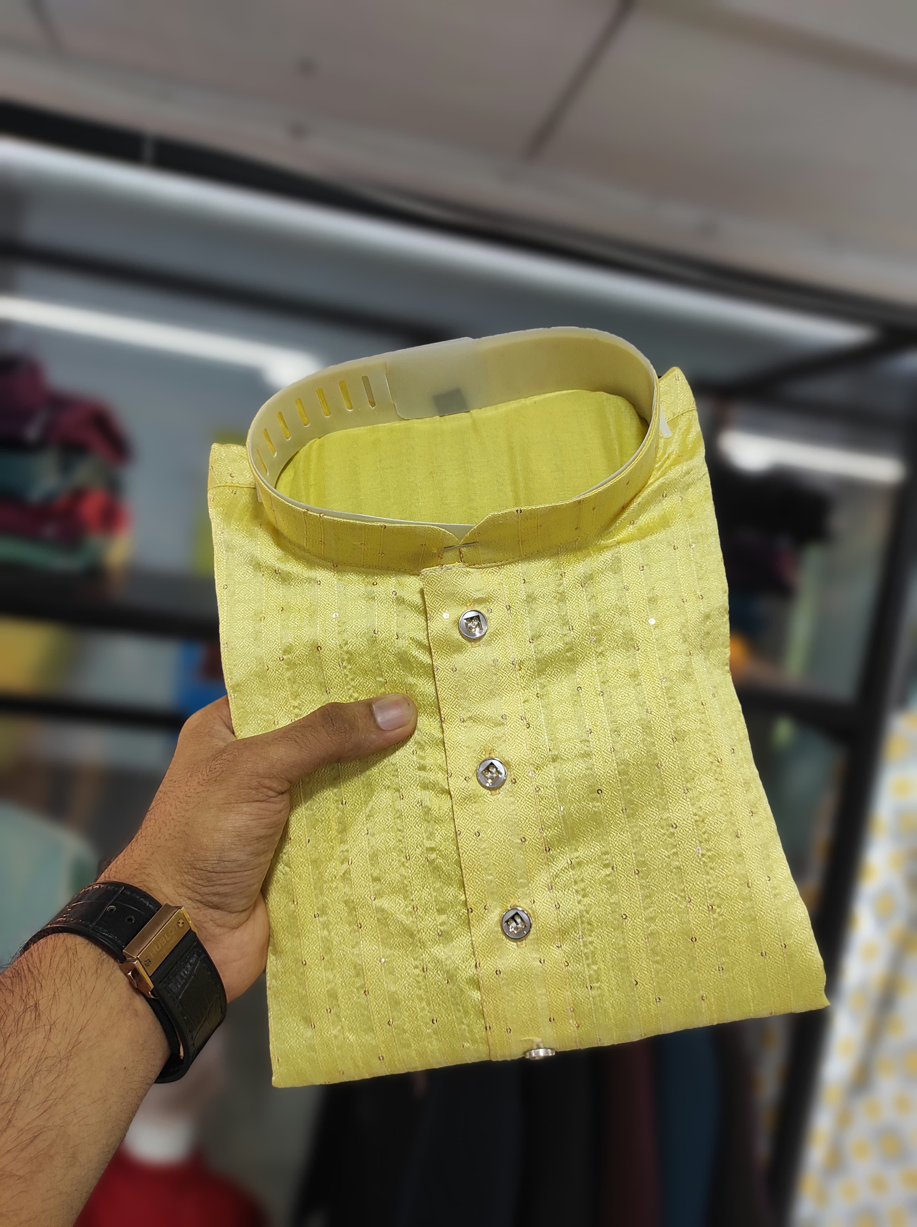JEQUARD SEQUENCE WEAVING WITH COTTON INNER KURTA