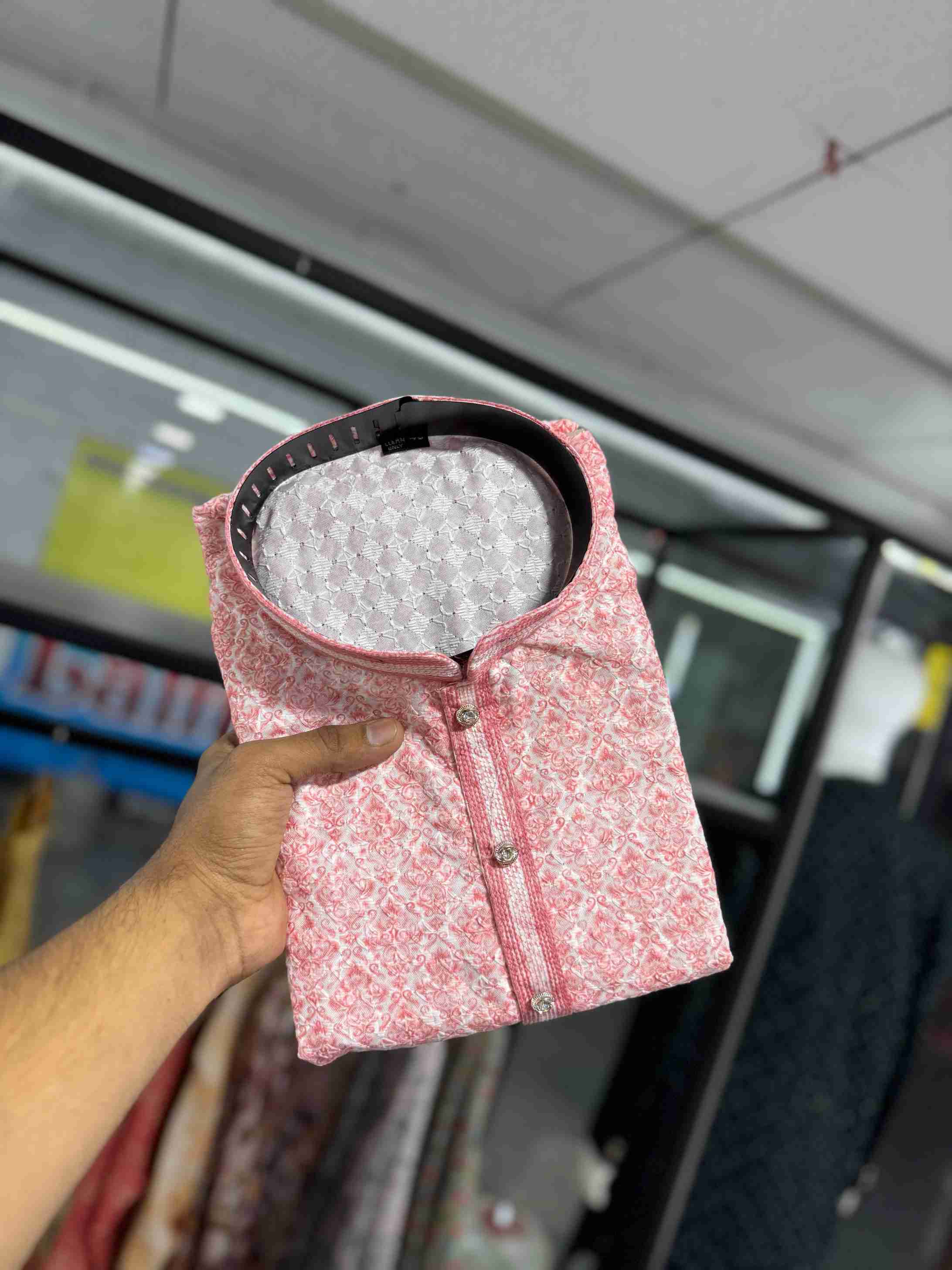 COTTON FABRIC WITH LUCKNOWI WORK AND EXTRA ORDINORY DIGITAL PRINT KURTA