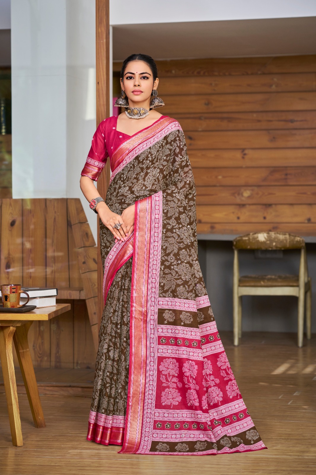 Pure Mulmul Cotton Printed Saree