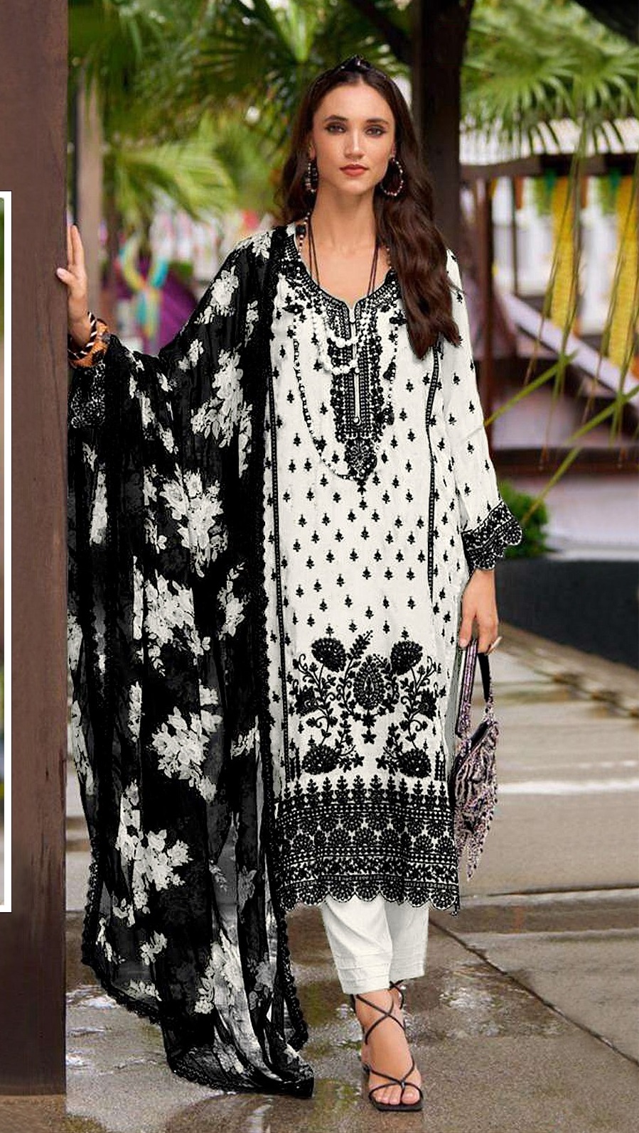 Heavy Fox Georgette With Embroidery Sequence Work Suit