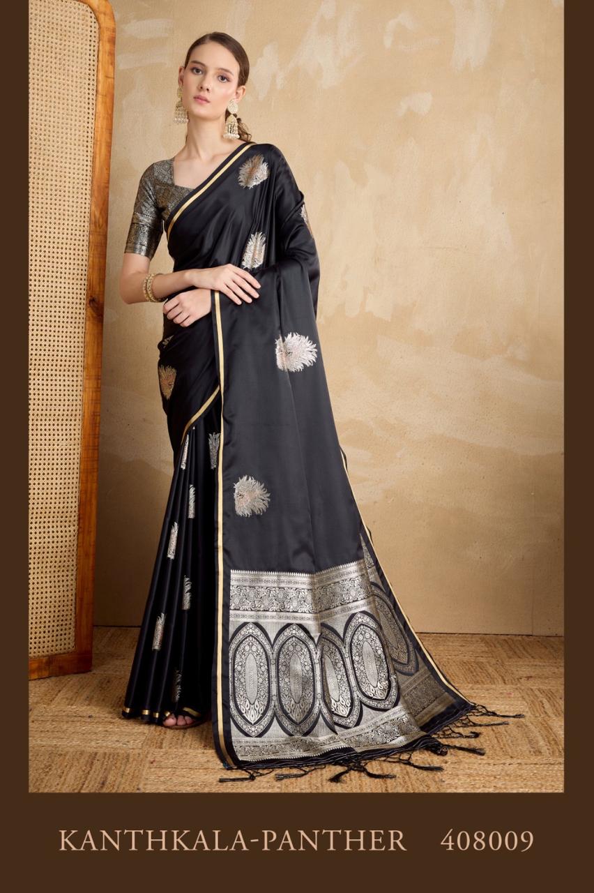 Pure Satin Handloom Weaving Silk With Banarasi Zari Weaving Saree
