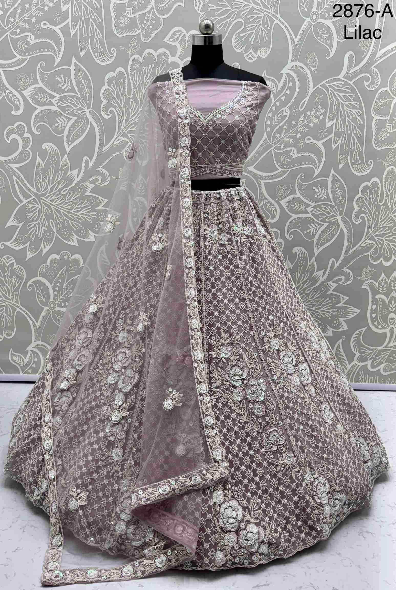 Amazing Handwork and Motif Sequinned with Dori Embroidery Perfect Party wear Lehenga choli 