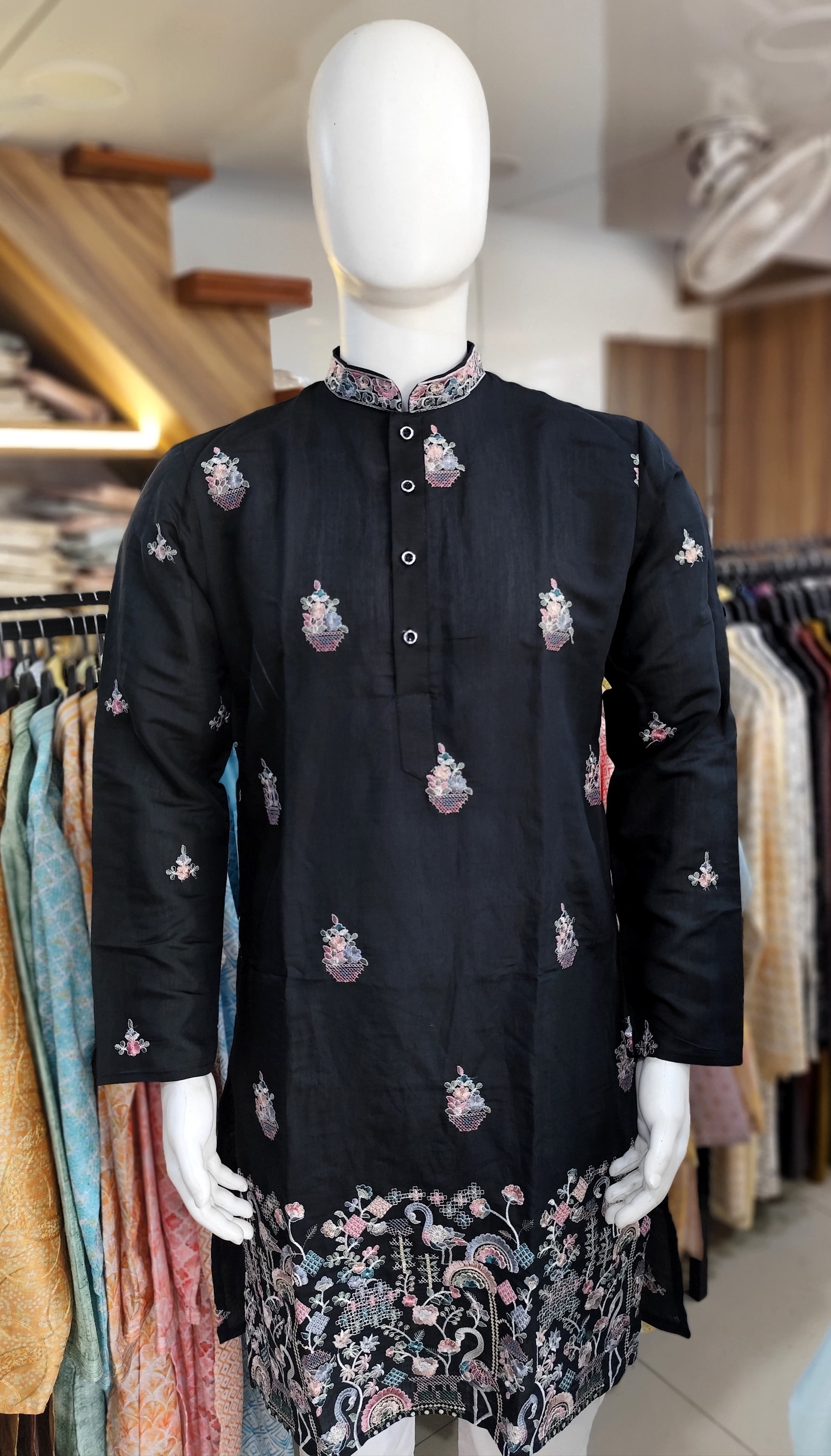 STYLISH EMBROIDERY WORK IN DAMAN STYLE DESIGNE KURTA