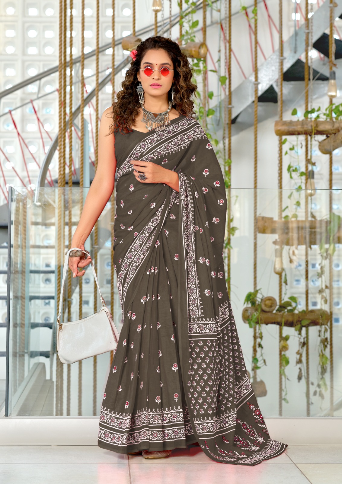 PURE COTTON HAND BLOCK PRINT SAREE