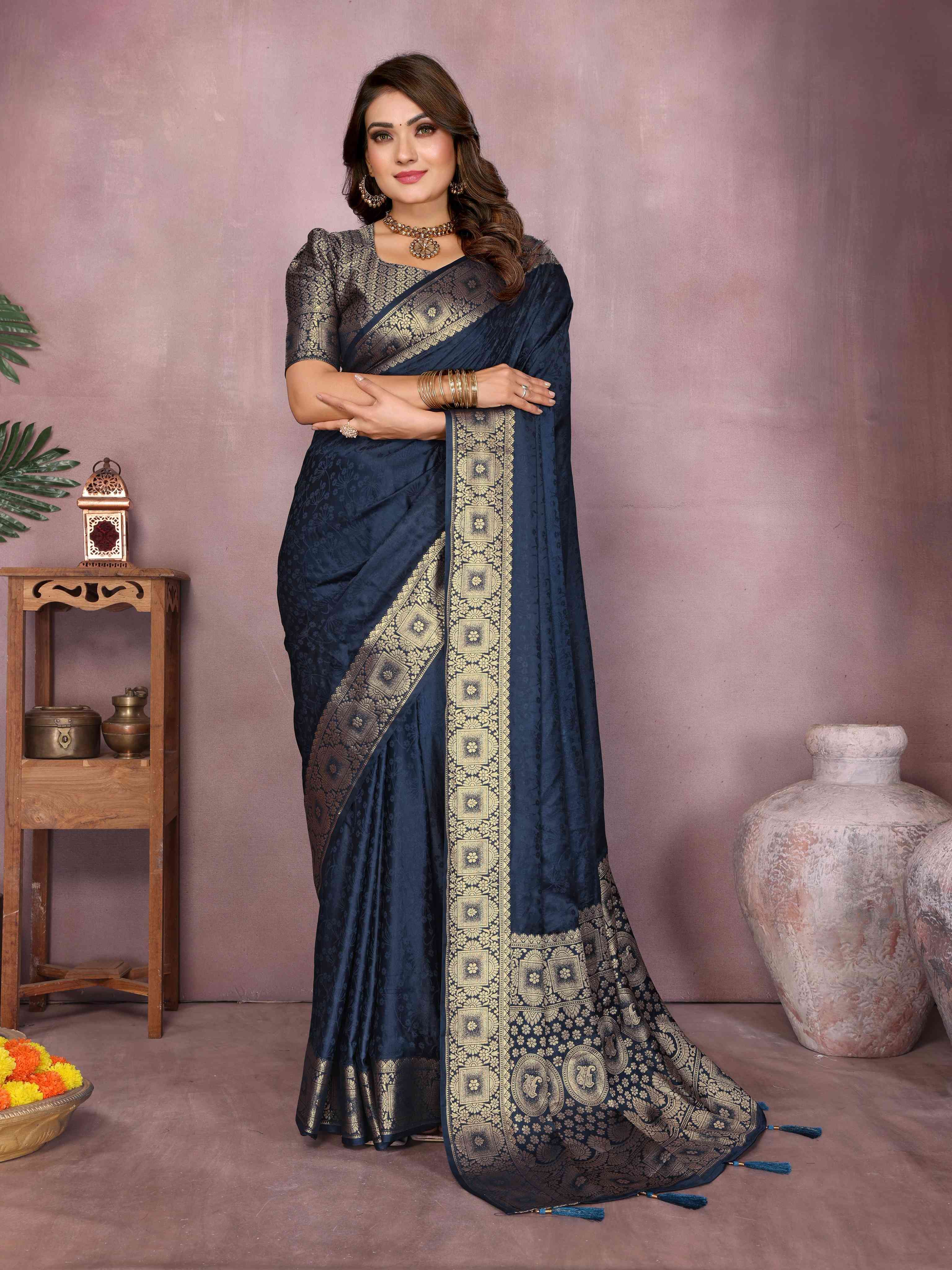 New Premium And High Quality,Comfortable Original Gala Pallu Saree