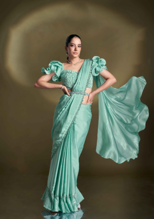 Beautiful & Georgette Designer and ready to wear Saree