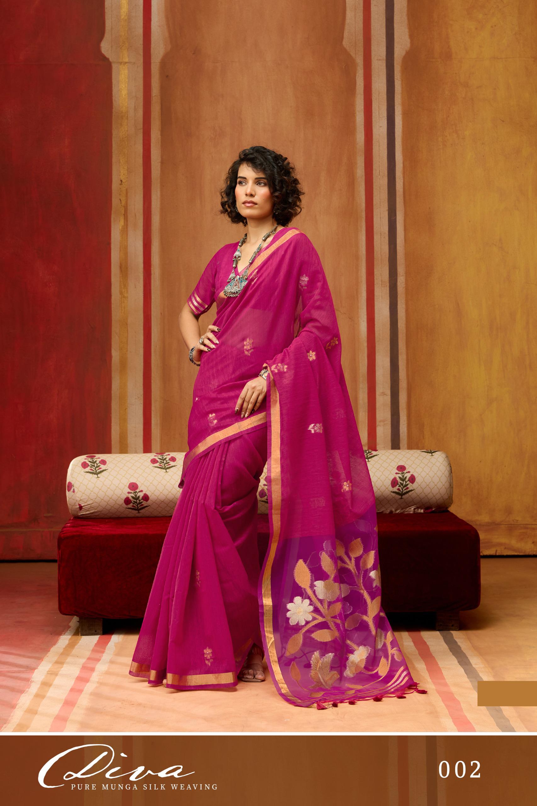 PURE MUNGA SILK HANDLOOM WEAVING SAREE