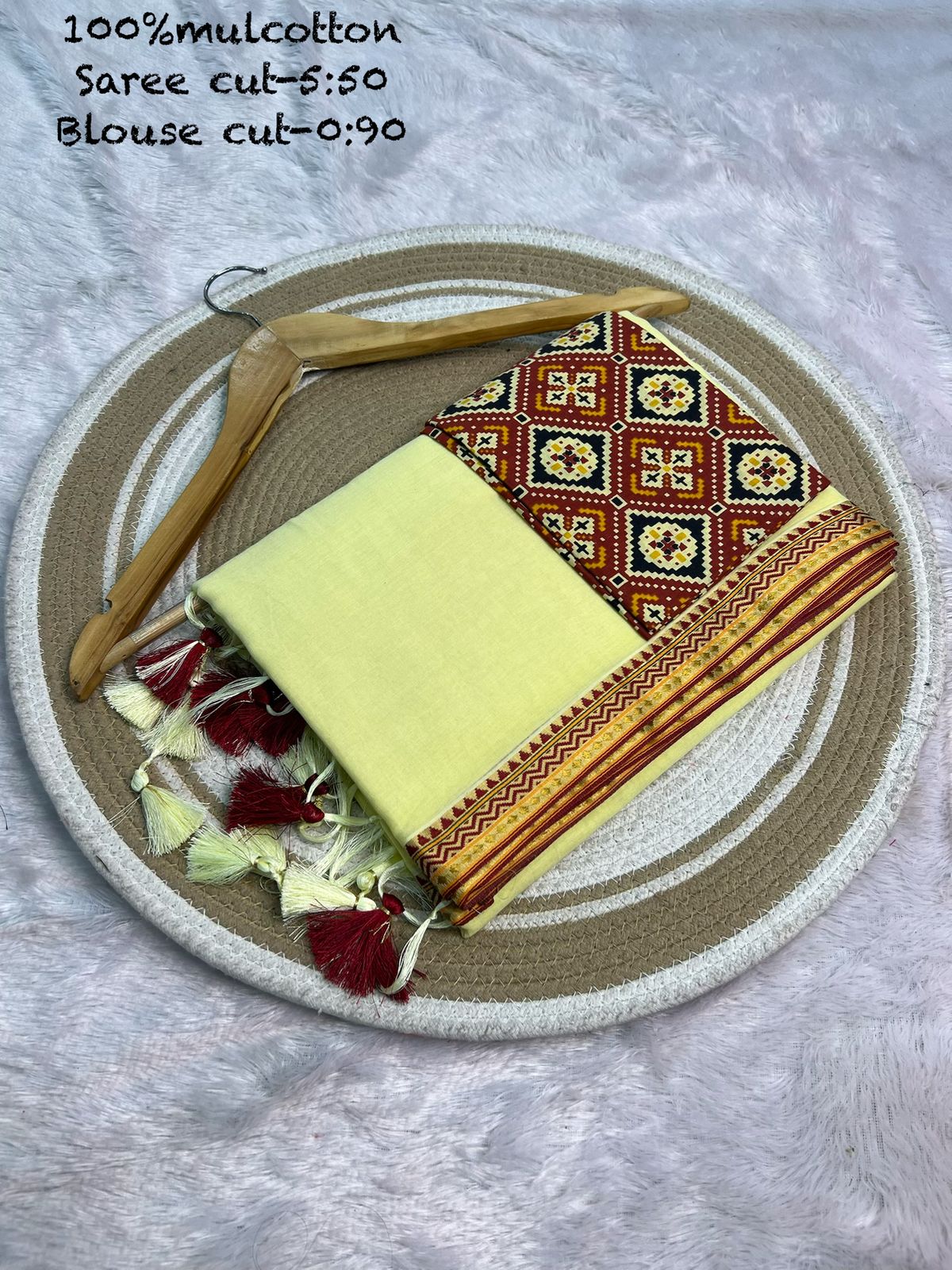 Mul cotton multi weaving Beautiful border Sarees