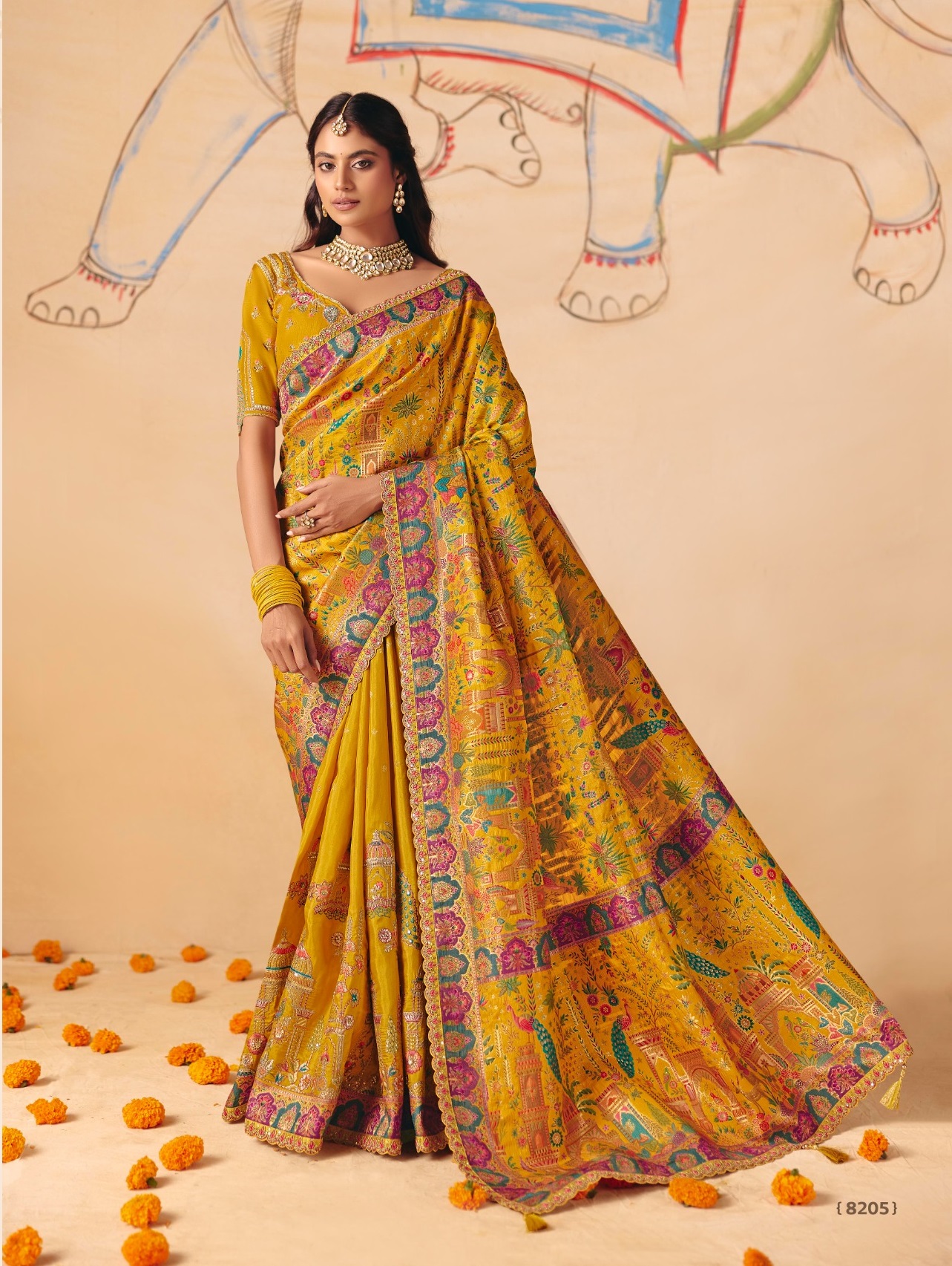 The Dola Silk Position Saree Is A Testament To The Beauty Of Indian Handloom Weaving