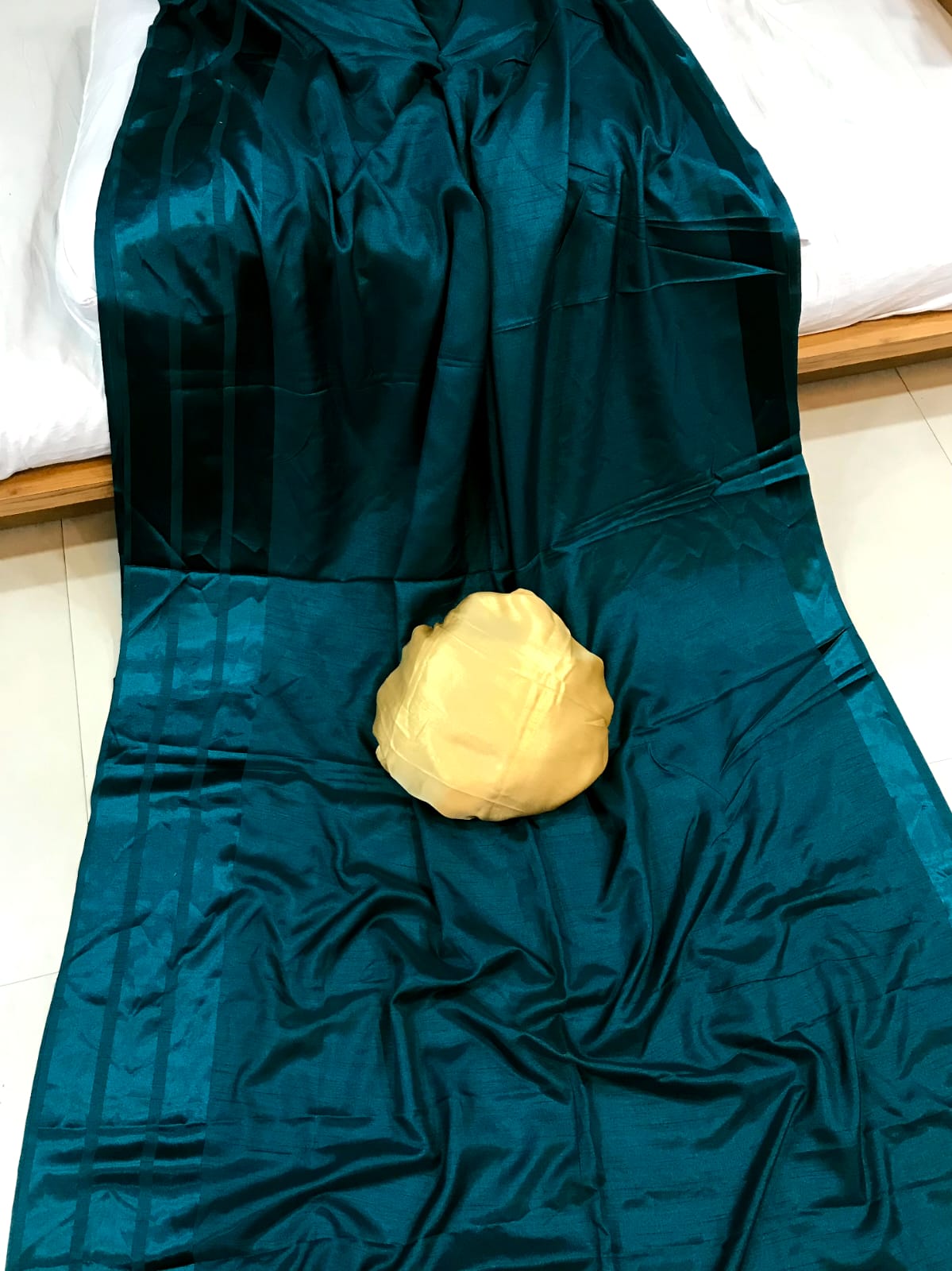 Partywer Satin Silk Sarees fancy Satin 3 patta border