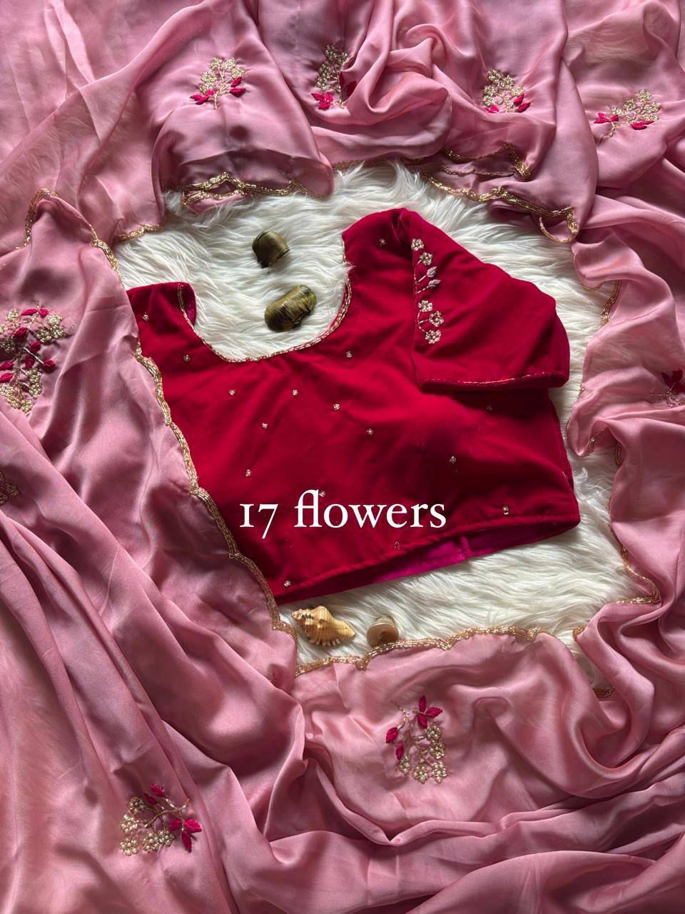 Soft Two Ton Rangoli Silk Cover With three Layer Cutdana Border Saree