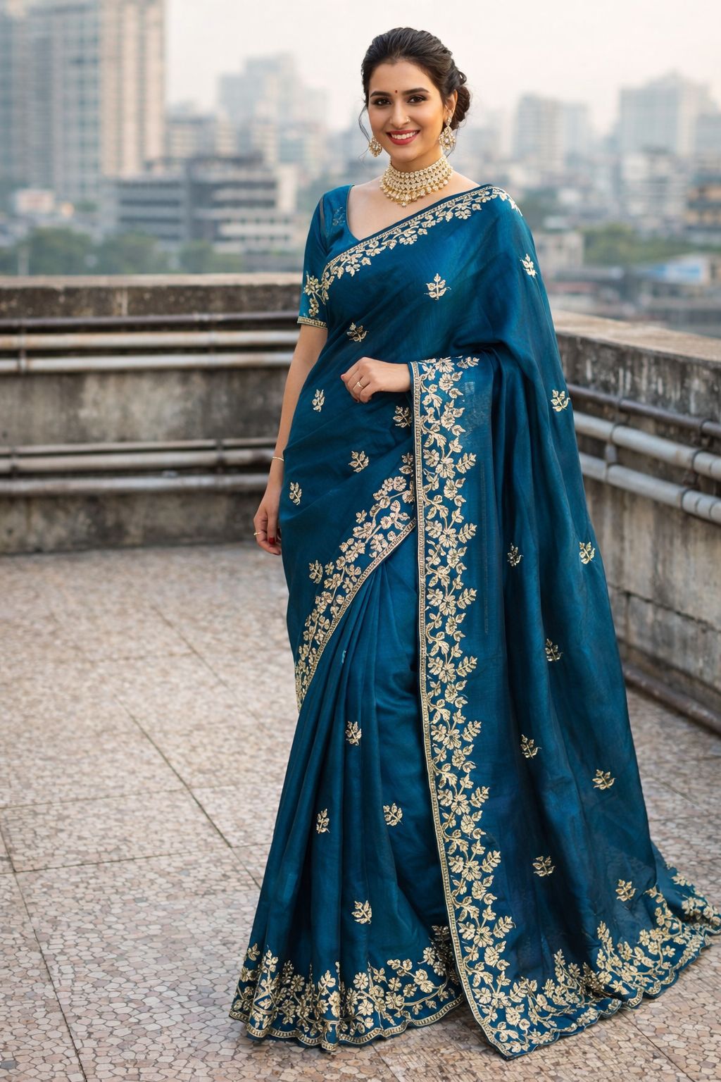 Premium Fandy satin with c pallu spring Dori embroidery work and all over sarees