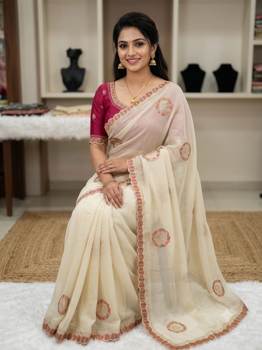 Elevate your style with this stunning and elegant saree