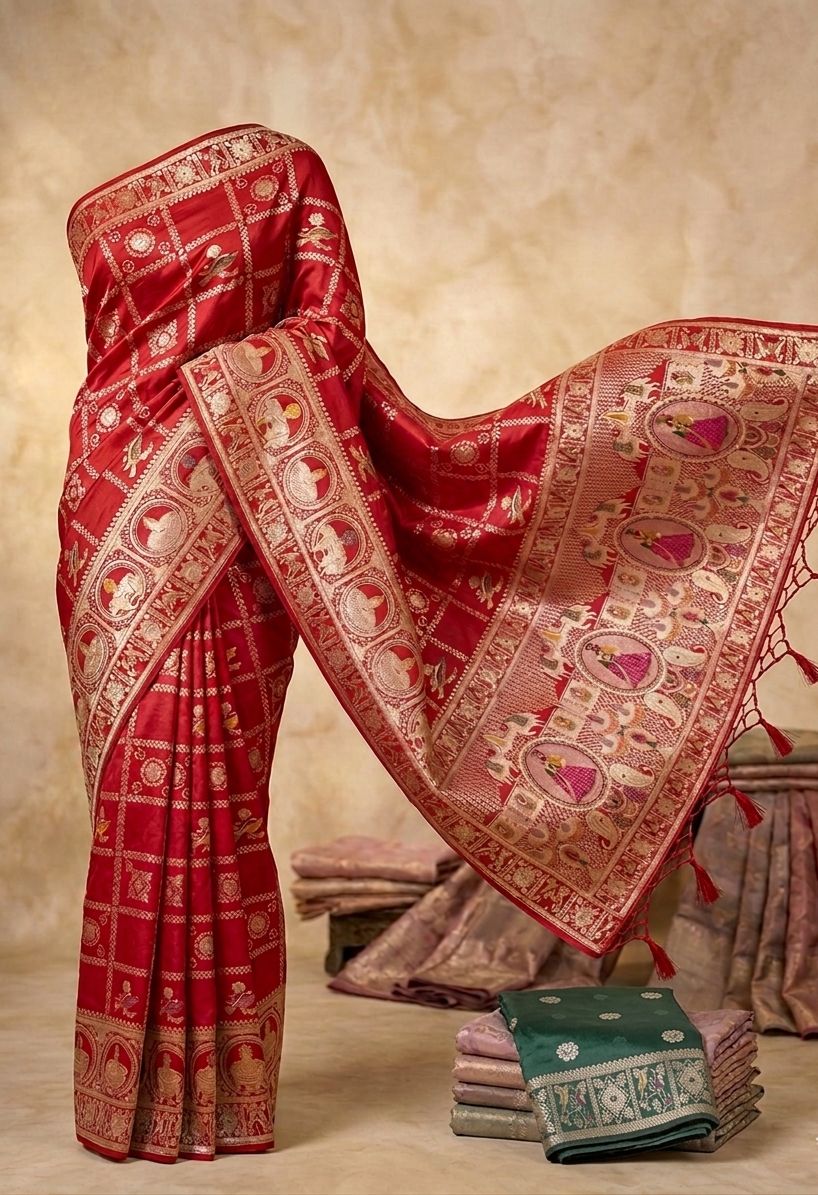 Drape yourself in elegance with our newly launched Wonderful silk saree 