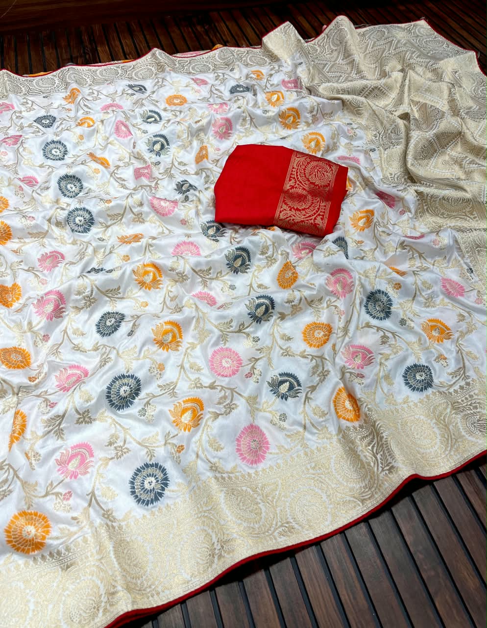Premium Soft Viscose Dola Silk Saree