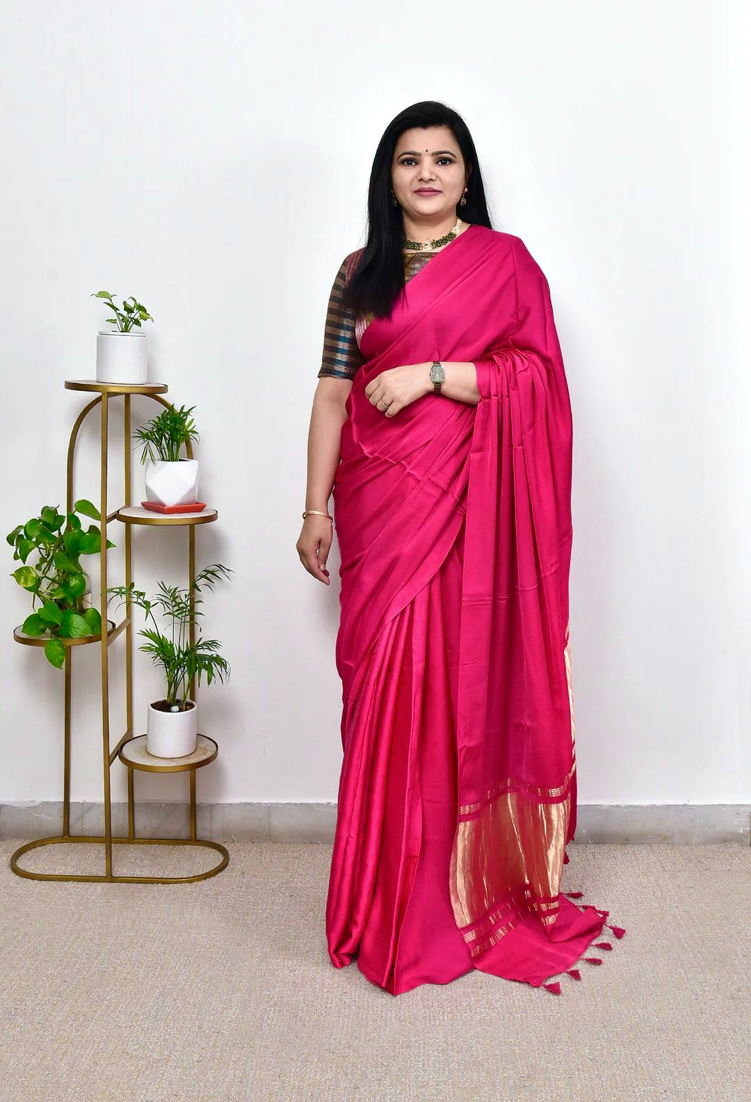 Gajji silk  fabrics Print & hand block print Fancy  jaripallu Exclusive fancy sarees